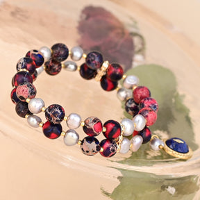 Retro Natural Jasper Bracelet - Bracelets - Pretland | Spiritual Crystals & Jewelry