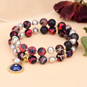 Retro Natural Jasper Bracelet - Bracelets - Pretland | Spiritual Crystals & Jewelry