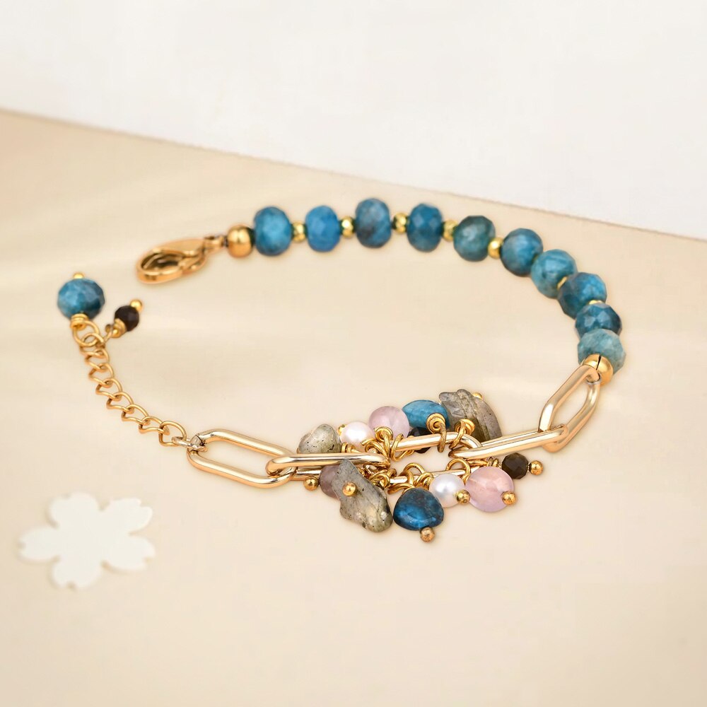 Boho Design Apatite Bracelet - Bracelets - Pretland | Spiritual Crystals & Jewelry