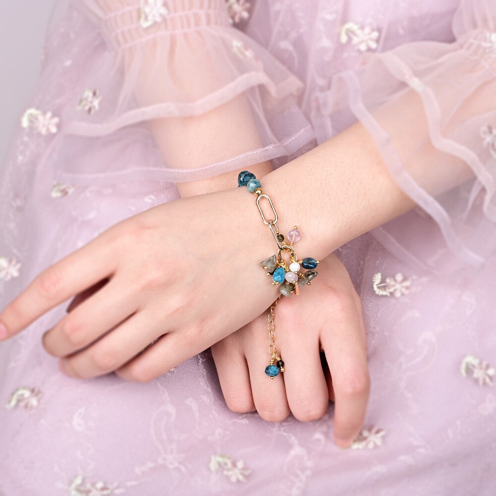 Boho Design Apatite Bracelet - Bracelets - Pretland | Spiritual Crystals & Jewelry