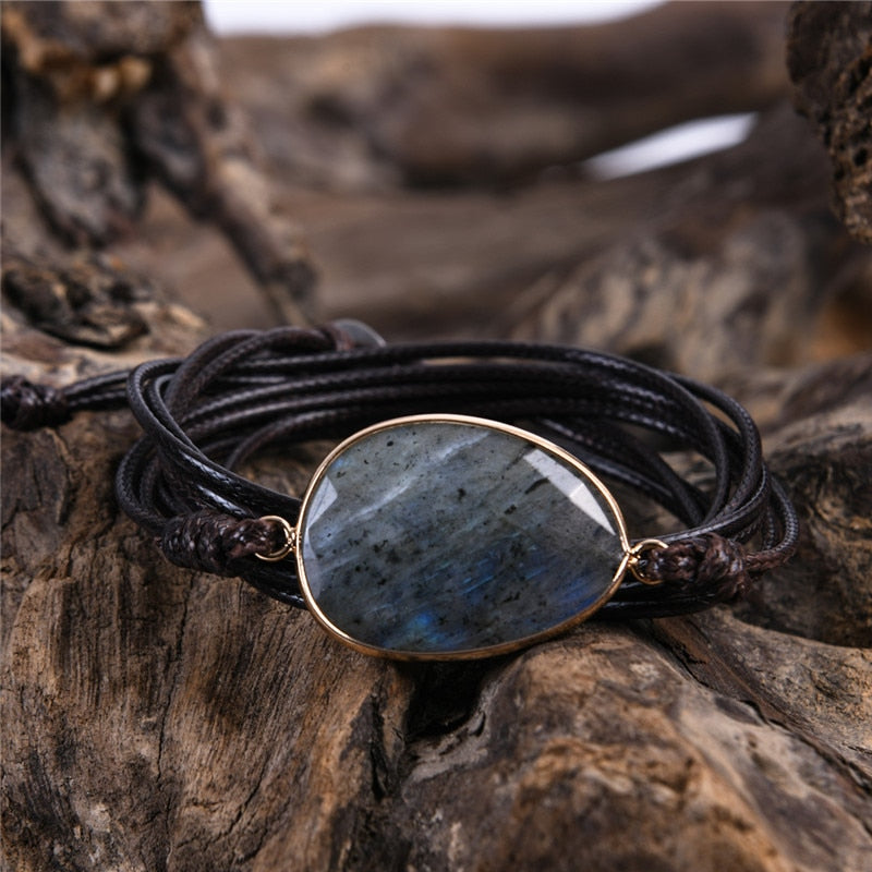 Spirit Boho Labradorite Bracelet - Wrap Bracelets - Pretland | Spiritual Crystals & Jewelry