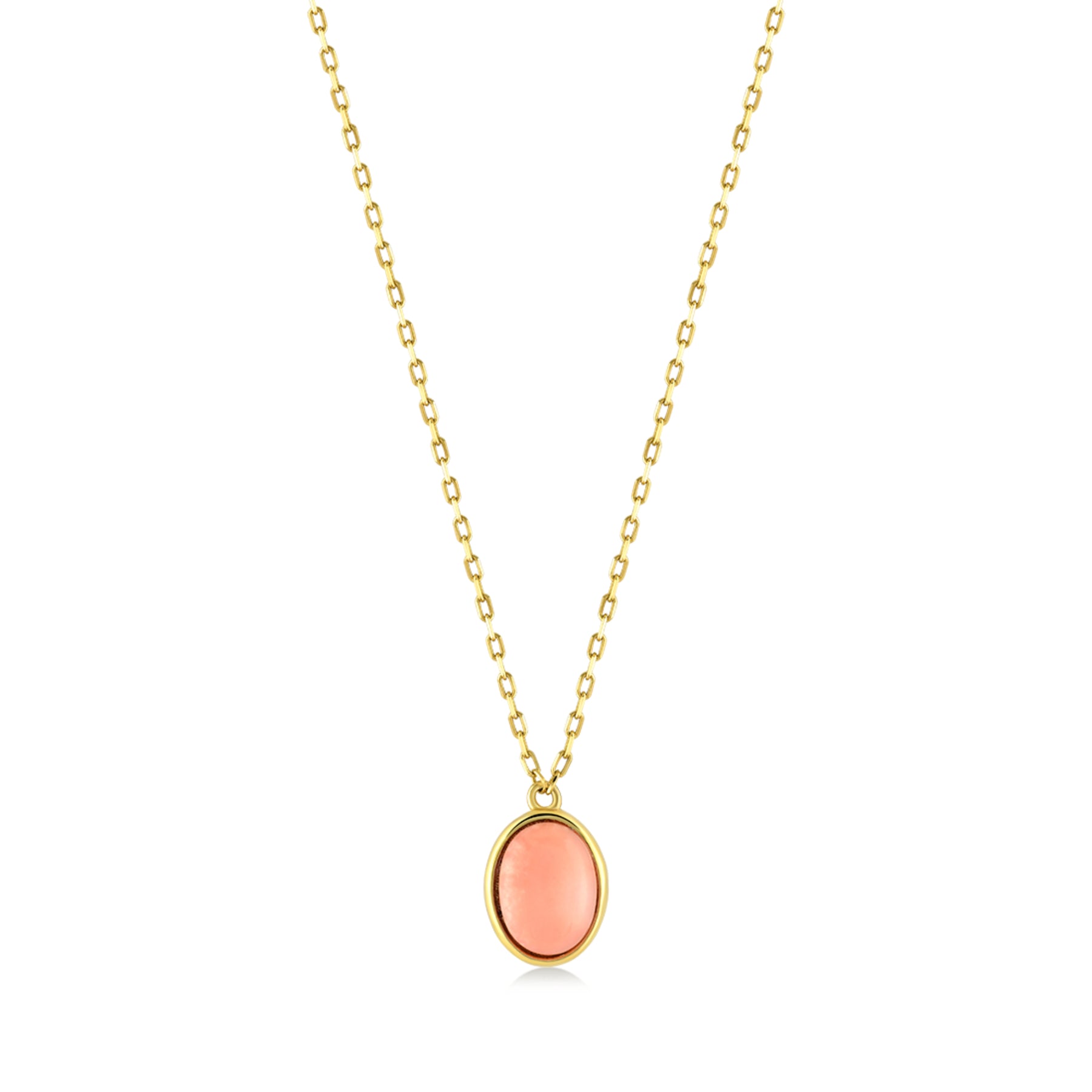 Rosea Opal Gold Necklace