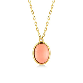Rosea Opal Gold Necklace
