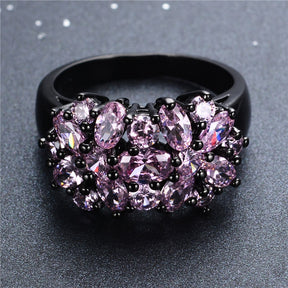 Magnificent Zircon Bouquet Ring - Rings - Pretland | Spiritual Crystals & Jewelry