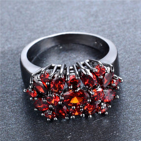 Magnificent Zircon Bouquet Ring - Rings - Pretland | Spiritual Crystals & Jewelry