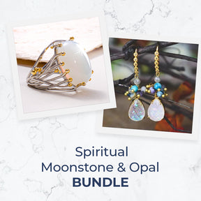 Spiritual Moonstone & Opal Bundle - Bundles - Pretland | Spiritual Crystals & Jewelry