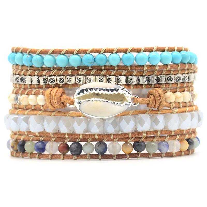 Spiritual Shell Bracelet - Wrap Bracelets - Pretland | Spiritual Crystals & Jewelry