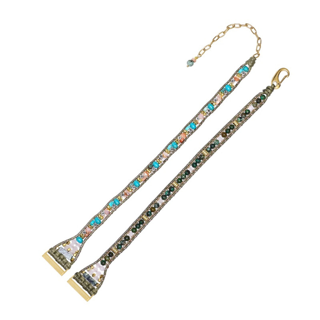 Stylish Turquoise Stone Fitbit Watch Strap - Fitbit Watch Straps - Pretland | Spiritual Crystals & Jewelry