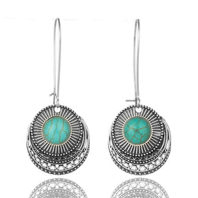 Turquoise Tide Earrings - Earrings - Pretland | Spiritual Crystals & Jewelry