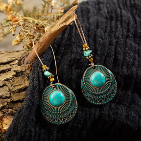 Turquoise Tide Earrings - Earrings - Pretland | Spiritual Crystals & Jewelry