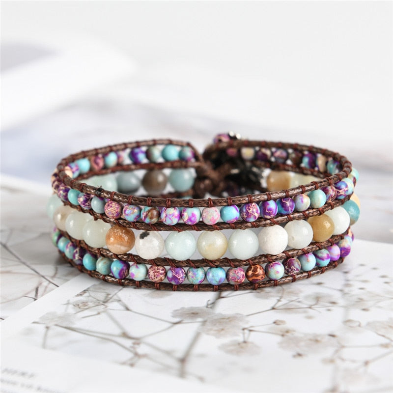 Spirit Emperor Stone Bracelet - Wrap Bracelets - Pretland | Spiritual Crystals & Jewelry