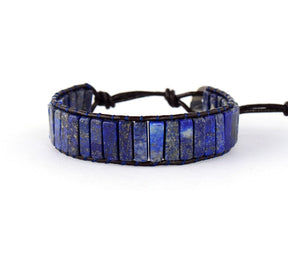 Lapis Lazuli Tube Bracelet - Bracelets - Pretland | Spiritual Crystals & Jewelry