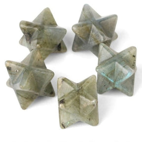 Calming Merkaba Crystal Stars - Spectrolite - Natural Stones - Pretland | Spiritual Crystals & Jewelry