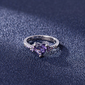 Love Amethyst 925 Sterling Silver Ring - Rings - Pretland | Spiritual Crystals & Jewelry