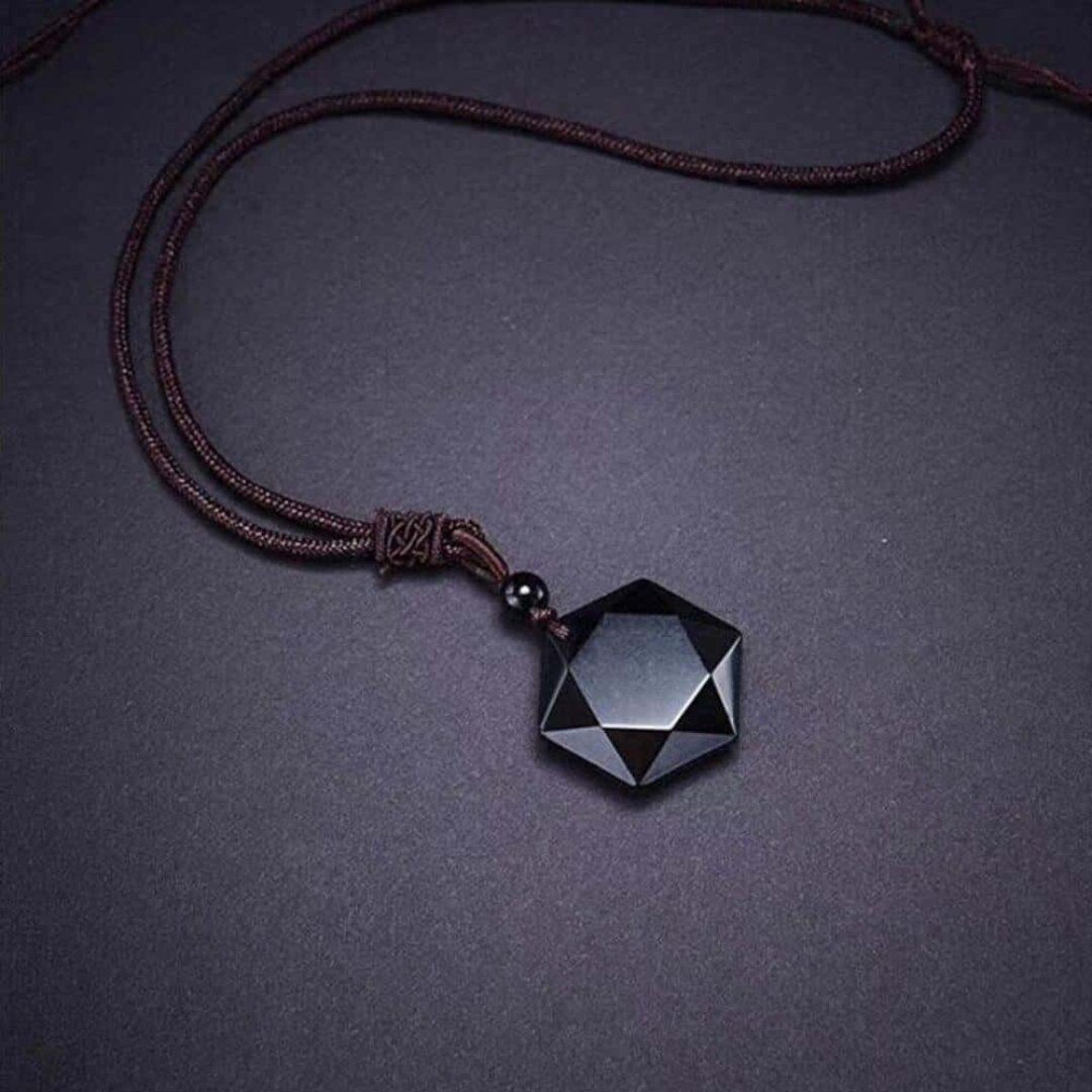 Black Obsidian Necklace - Necklaces - Pretland | Spiritual Crystals & Jewelry