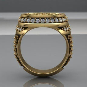 Enchanting Double Headed Eagle Zirconia Ring - Rings - Pretland | Spiritual Crystals & Jewelry