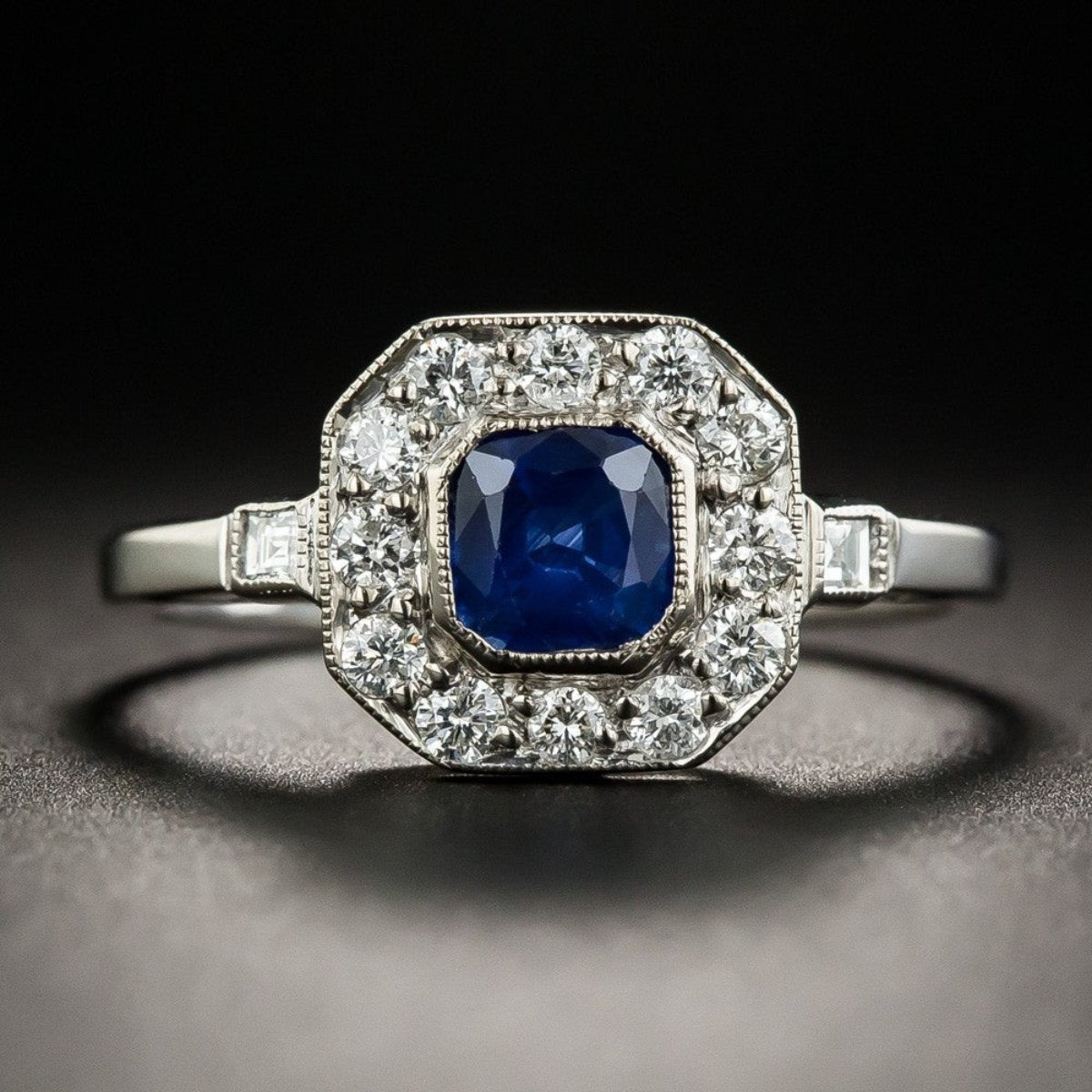 Elegant Sapphire 925 Sterling Silver Ring - 6 / Blue - Rings - Pretland | Spiritual Crystals & Jewelry