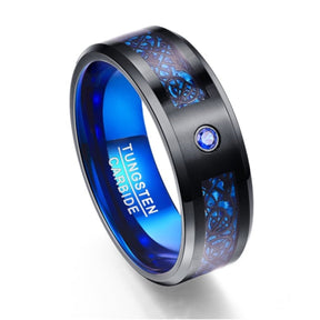 Confidence Zircon Men Ring - 6 / Blue - Rings - Pretland | Spiritual Crystals & Jewelry