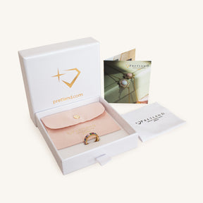 Sun Pink Opal 24K Gold Bracelet - Gold Vermeil Bracelets - Pretland | Spiritual Crystals & Jewelry