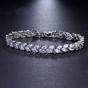 Enchanting White Zirconia & Muliticolors Bracelet - Bracelets - Pretland | Spiritual Crystals & Jewelry