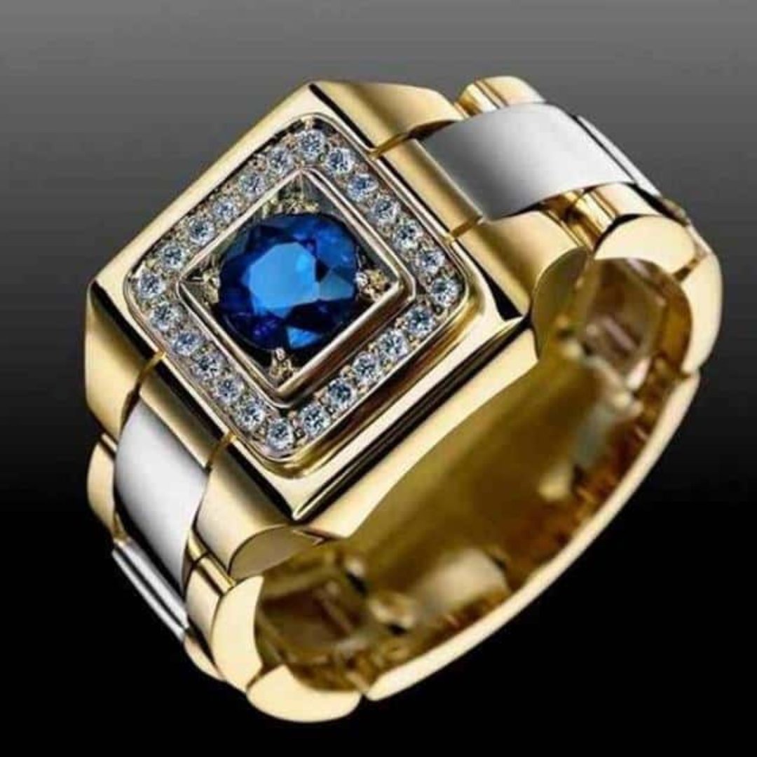 Blue Zirconia Silver Ring - Rings - Pretland | Spiritual Crystals & Jewelry