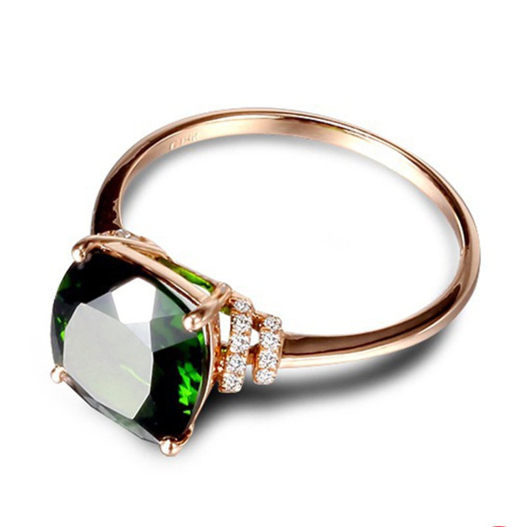 Romantic Emerald 925 Sterling Silver Ring - Rings - Pretland | Spiritual Crystals & Jewelry
