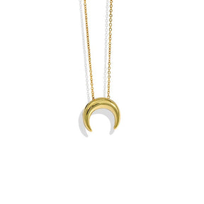 Layla Moon 925 Sterling Silver Necklace - Gold - Necklaces - Pretland | Spiritual Crystals & Jewelry