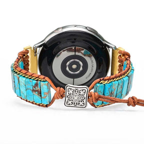 Bohemian Howlite Samsung Watch Strap - Samsung Watch Straps - Pretland | Spiritual Crystals & Jewelry