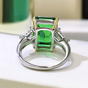 Luxury Emerald Sterling Silver Ring - Rings - Pretland | Spiritual Crystals & Jewelry