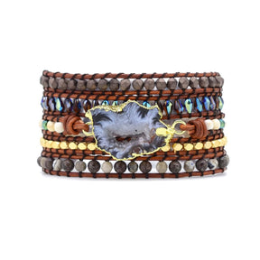Arctic Labradorite Bracelet - Wrap Bracelets - Pretland | Spiritual Crystals & Jewelry