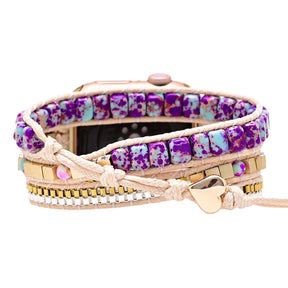 Stylish Purple Jasper Apple Watch Strap - Apple Watch Straps - Pretland | Spiritual Crystals & Jewelry