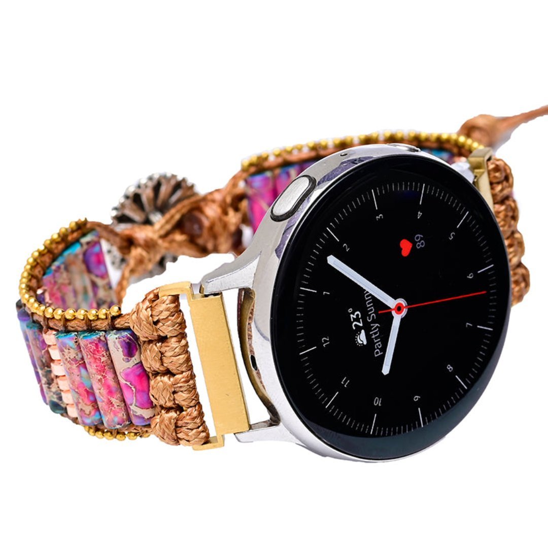 Bohemian Purple Emperor Samsung Watch Strap - Samsung Watch Straps - Pretland | Spiritual Crystals & Jewelry