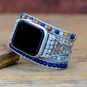 Natural Stone Lapis Lazuli Apple Watch Strap - Apple Watch Straps - Pretland | Spiritual Crystals & Jewelry