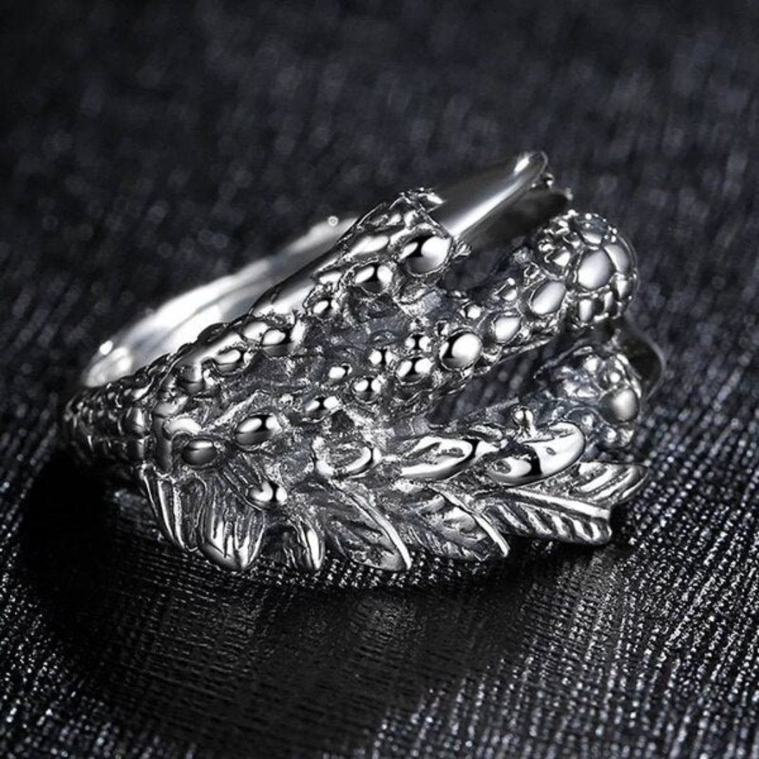 Retro Dragon Paw Adjustable Ring - Rings - Pretland | Spiritual Crystals & Jewelry