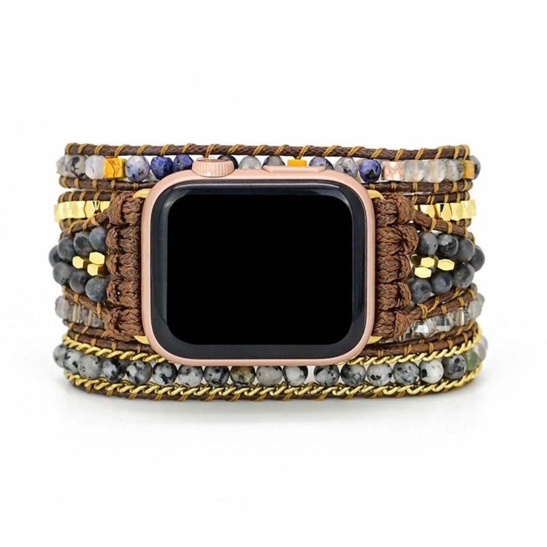 Black Labradorite Apple Watch Strap - Apple Watch Straps - Pretland | Spiritual Crystals & Jewelry
