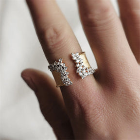 Stylish White Zircon Ring - 6 - Rings - Pretland | Spiritual Crystals & Jewelry
