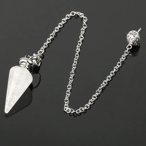 Spiritual Stone Conical Pendulum - Rock Quartz - Natural Stones - Pretland | Spiritual Crystals & Jewelry