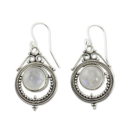 Magical Eyes Moonstone Earrings - Earrings - Pretland | Spiritual Crystals & Jewelry