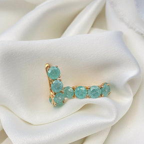 Luxury Zirconia Gold Plated Drop Earrings - Earrings - Pretland | Spiritual Crystals & Jewelry