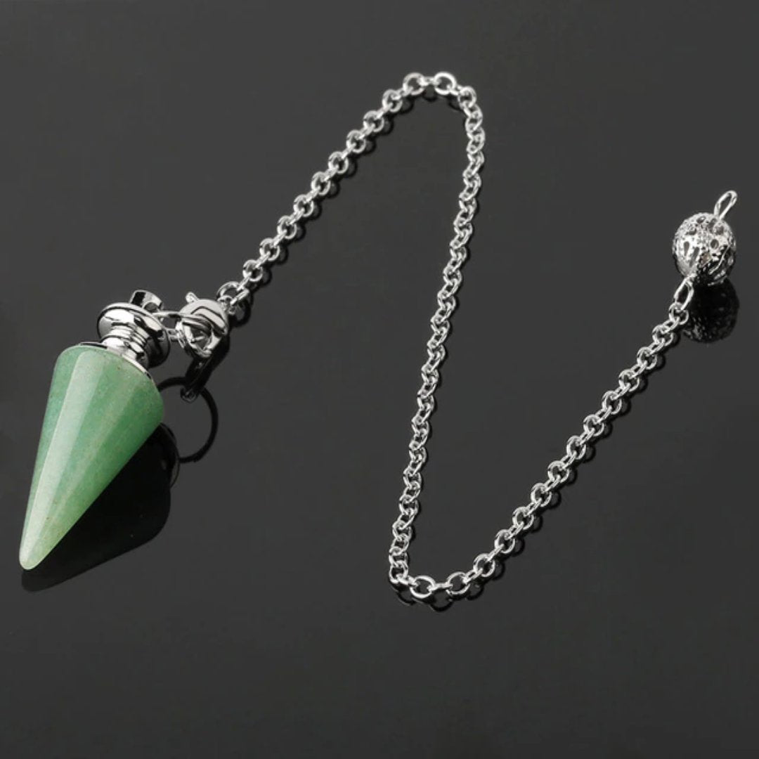 Spiritual Stone Conical Pendulum - Green Aventurine - Natural Stones - Pretland | Spiritual Crystals & Jewelry