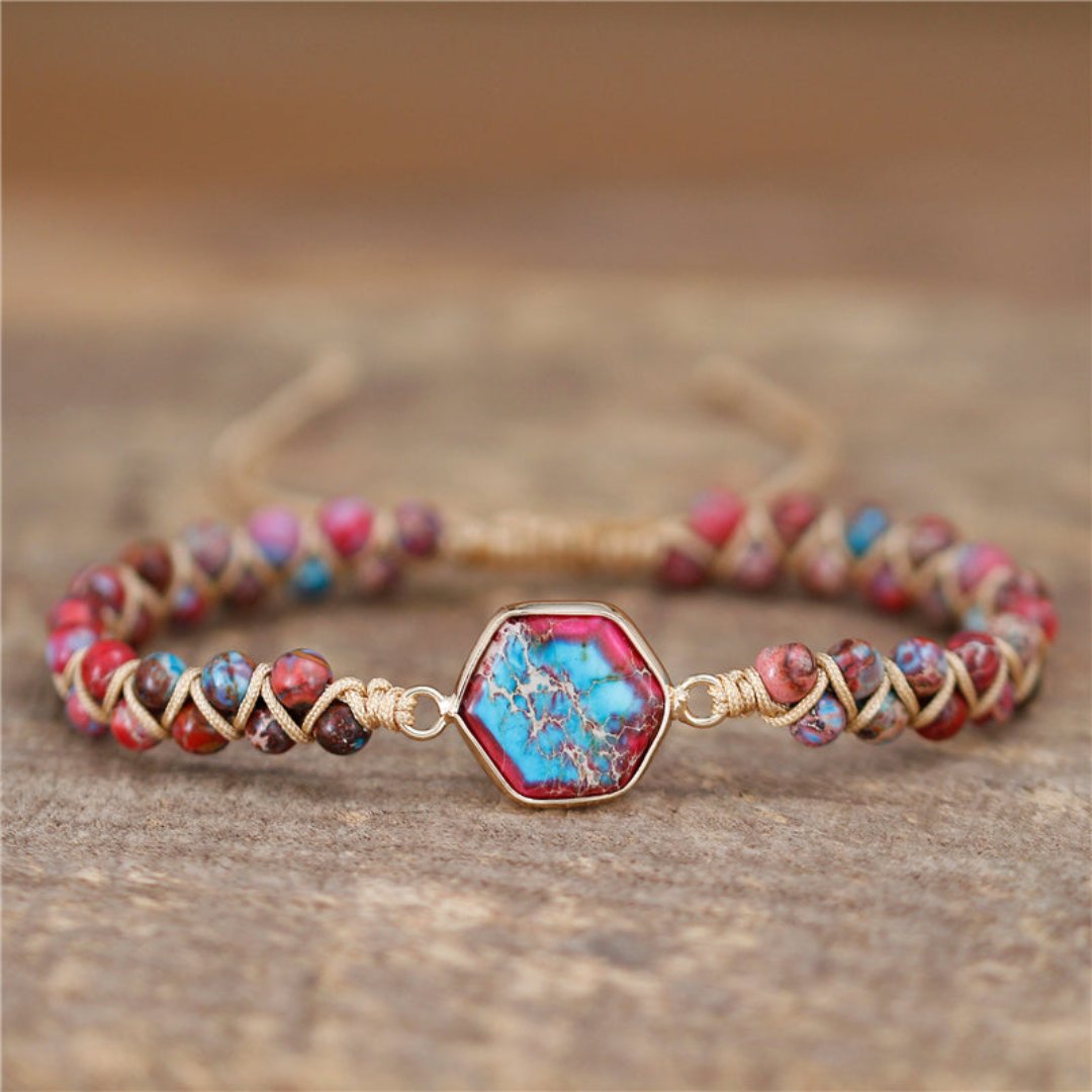 Spiritual Natural Imperial Jasper Bracelet - Bracelets - Pretland | Spiritual Crystals & Jewelry
