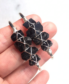 Spiritual Raw Black Tourmaline Bracelet - Bracelets - Pretland | Spiritual Crystals & Jewelry