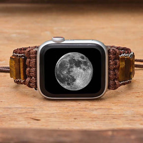 Bohemian Tiger Eye Stone Apple Watch Strap - Apple Watch Straps - Pretland | Spiritual Crystals & Jewelry