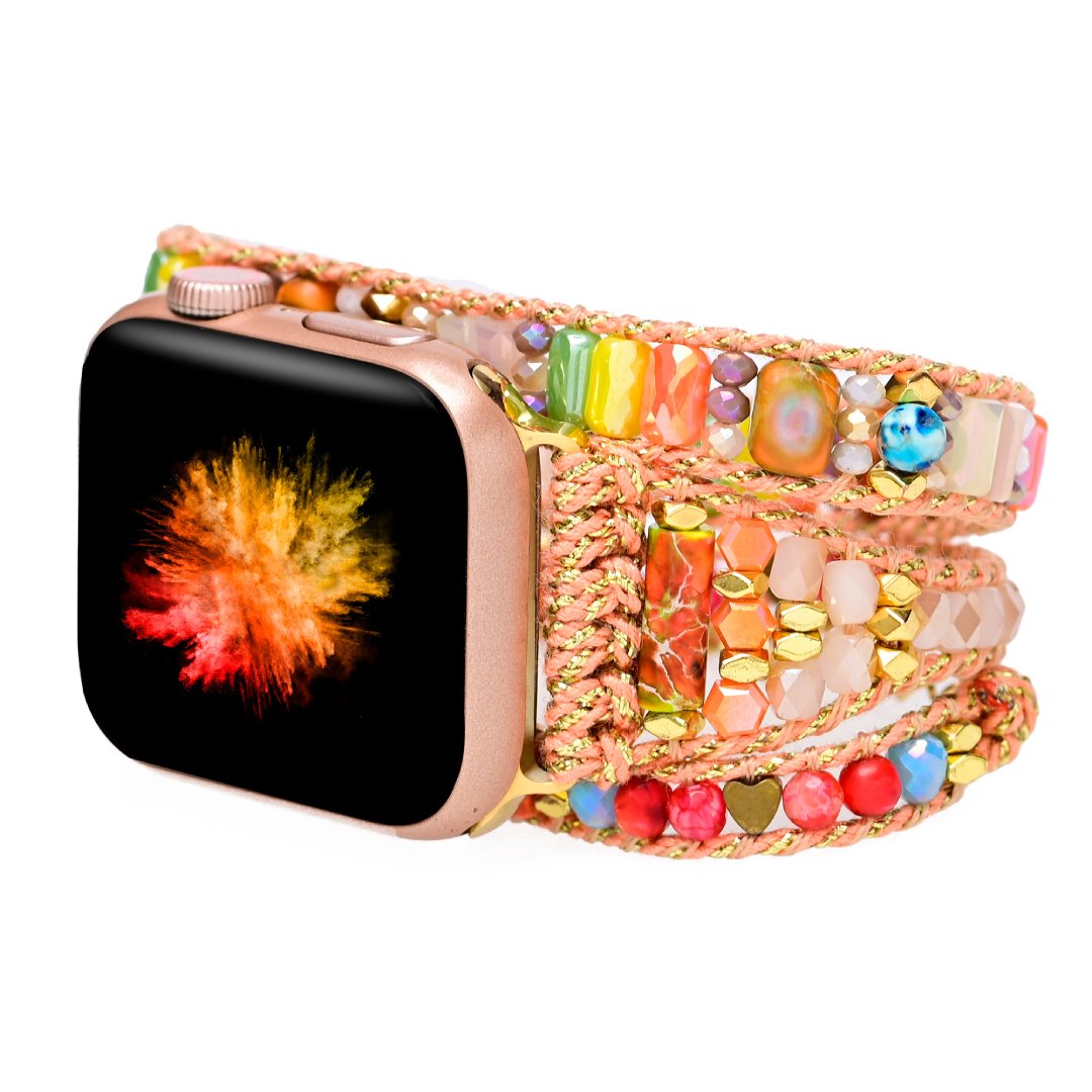 Vegan Colorful Emperor Apple Watch Strap - Apple Watch Straps - Pretland | Spiritual Crystals & Jewelry