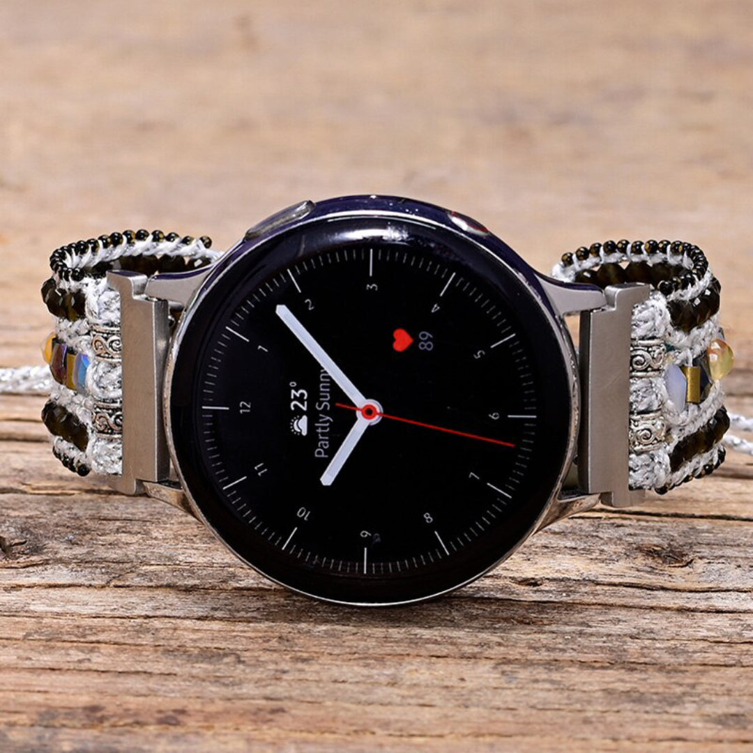 Exclusive Obsidian Samsung Watch Strap - Samsung Watch Straps - Pretland | Spiritual Crystals & Jewelry