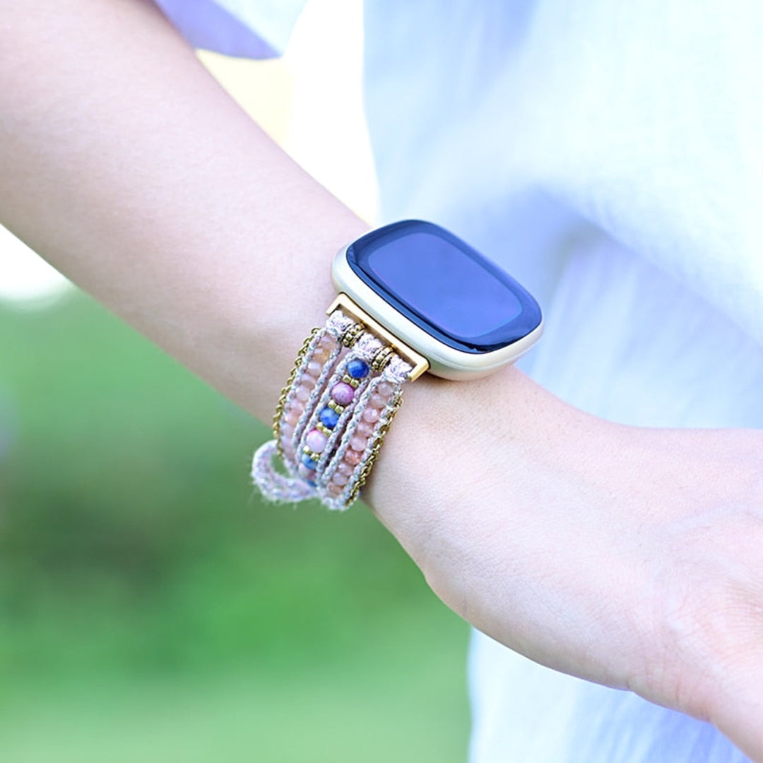 Bohemian Sunstone Fitbit Watch Strap - Fitbit Watch Straps - Pretland | Spiritual Crystals & Jewelry