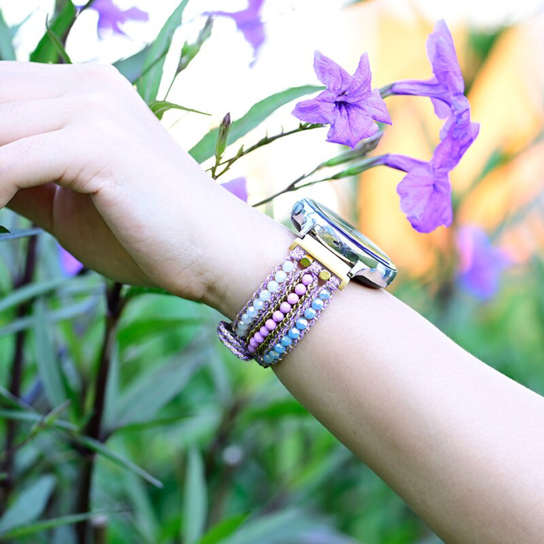 Purple Mica Samsung Watch Strap - Samsung Watch Straps - Pretland | Spiritual Crystals & Jewelry