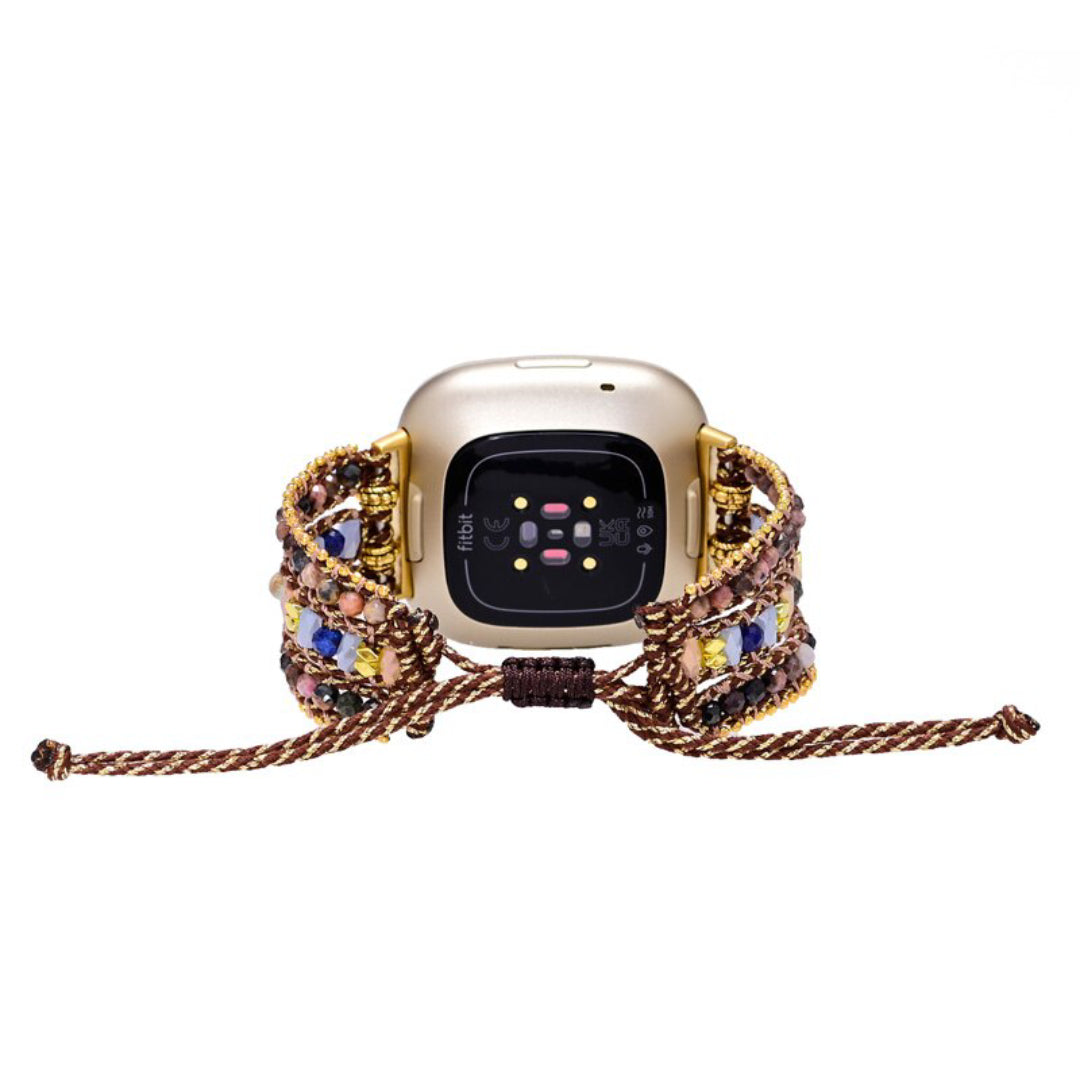 Boho Rhodochrosite Fitbit Watch Strap - Fitbit Watch Straps - Pretland | Spiritual Crystals & Jewelry