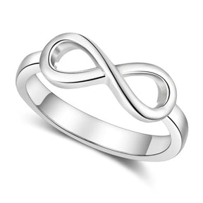Infinity Silver Color Personalized Ring - 5 / Without Engraving - Rings - Pretland | Spiritual Crystals & Jewelry
