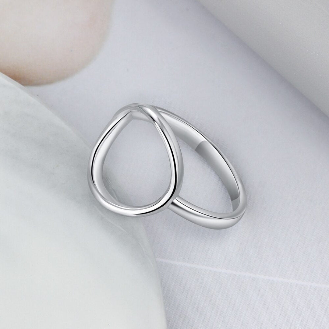 Chic Minimalist 925 Sterling Silver Ring - Rings - Pretland | Spiritual Crystals & Jewelry